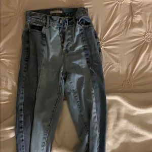 Two tone Pacsun straight leg jeans